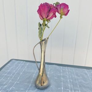 vintage leonard silver plated bud vase